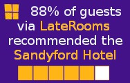 88% of guests via LateRooms recommended the Sandyford Hotel